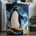 Penguin Heaven Quilted Laundry Basket Merch For Her