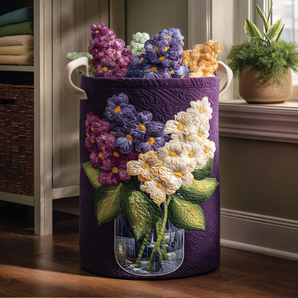 Petal Parade Quilted Laundry Basket Ideal Present For Newlyweds