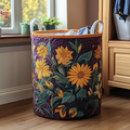 Petal Pop Quilted Laundry Basket Valentine’s Day Merch Gift