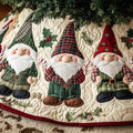 Pines And Plaids Quilted Christmas Tree Skirt Special Holiday Tree Skirt Gift for Newlyweds