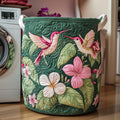 Plumeria Hummingbird Quilted Laundry Basket Great Stocking Stuffer
