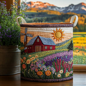 Prairie Life Quilted Laundry Basket Summer Merch Vibes