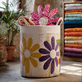 Quilt Of Flowers Quilted Laundry Basket Holiday Favorite Gift