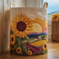 Radiant Bloom Quilted Laundry Basket Spring Merch Pick