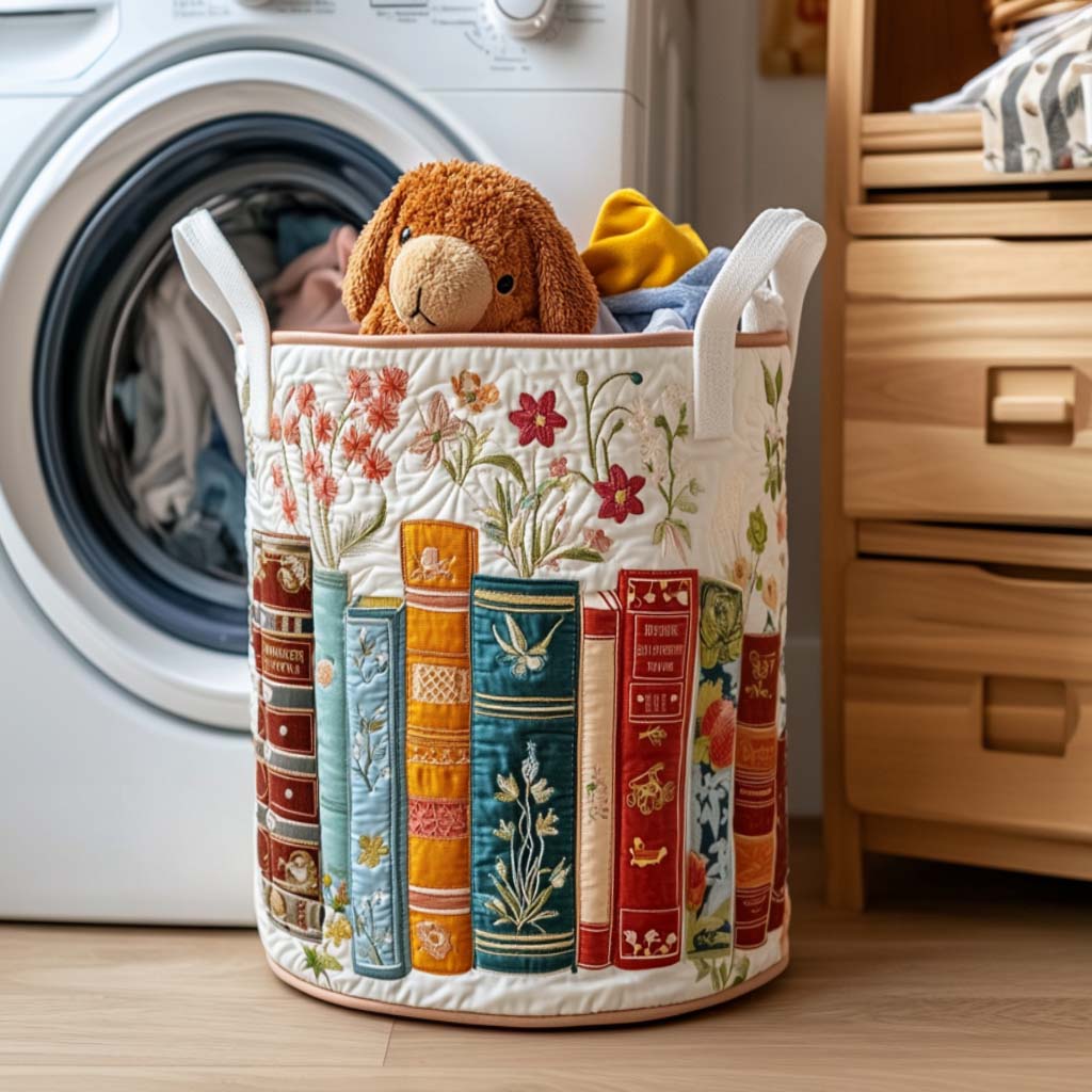 Reading Quilted Laundry Basket Merch For Home And Living