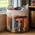Rose Library Quilted Laundry Basket Merch For Family