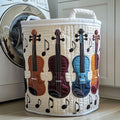 Rustic Violin Quilted Laundry Basket Graduation Merch Gift