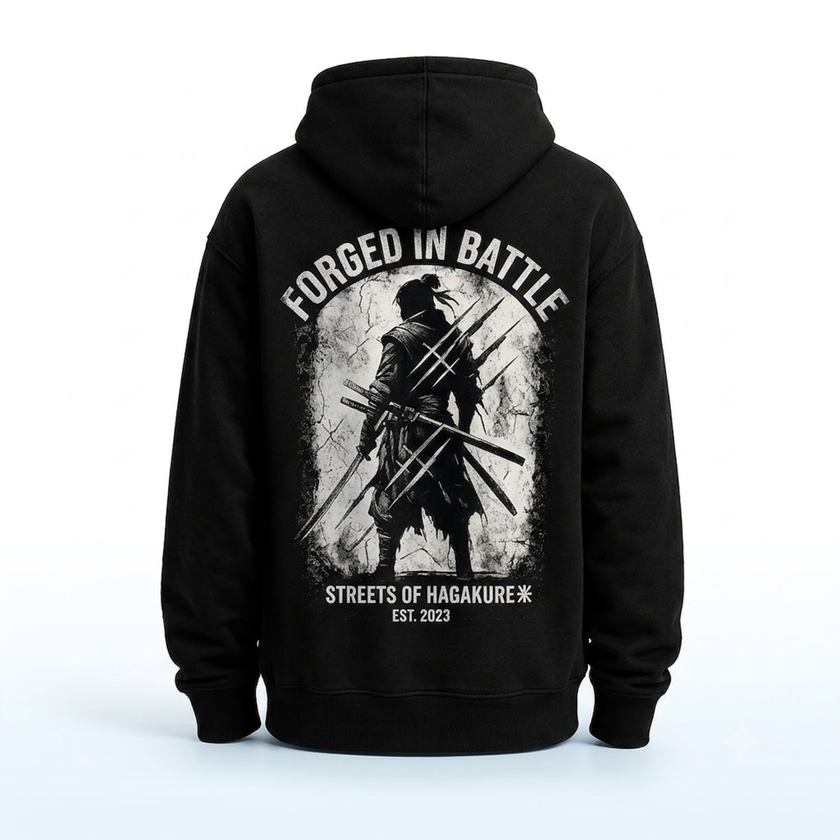 Samurai Silhouette Streetwear Hoodie