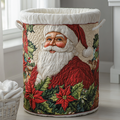 Santa Wonder Quilted Laundry Basket Creative Gift For Family