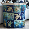 Sea Turtle Quilted Laundry Basket Halloween Merch Gift