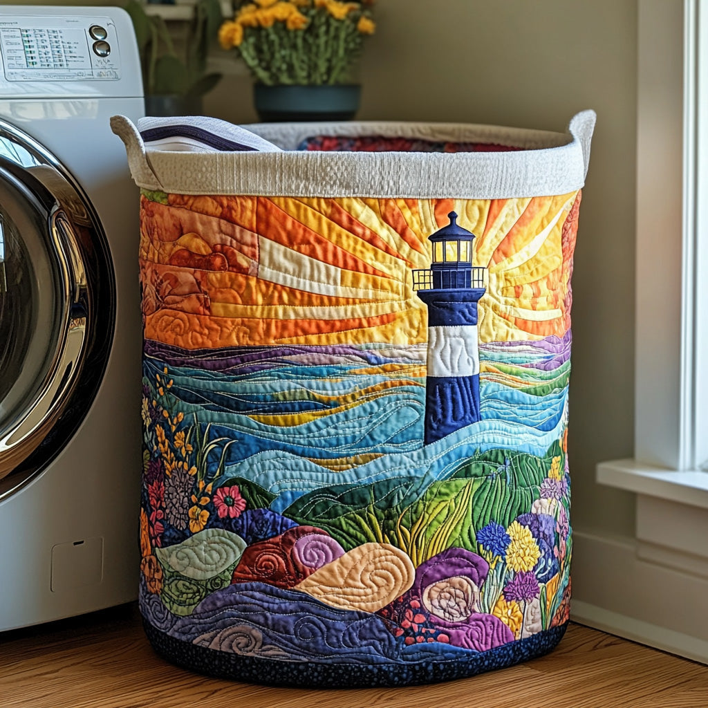 Seafarer Light Quilted Laundry Basket Halloween Merch Gift