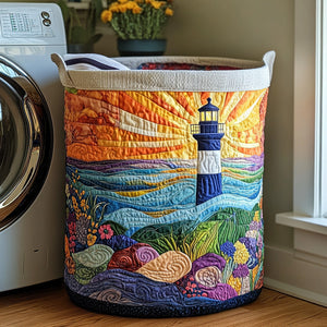 Seafarer Light Quilted Laundry Basket Halloween Merch Gift