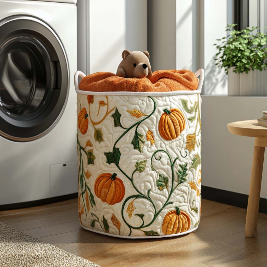 Season Shine Quilted Laundry Basket Winter Merch Essentials