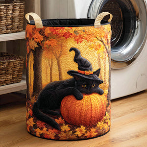 Shadow Cat Quilted Laundry Basket Father’s Day Merch Gift