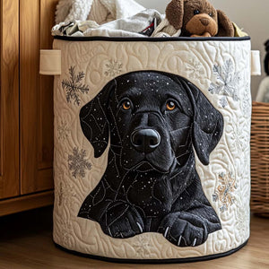 Snowy Friend Quilted Laundry Basket Father’s Day Merch Gift