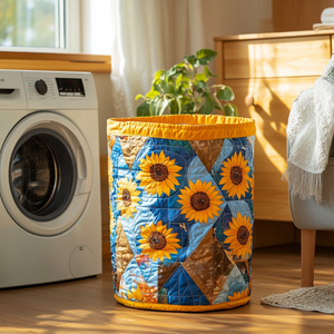 Soft Meadow Quilted Laundry Basket Father’s Day Merch Gift
