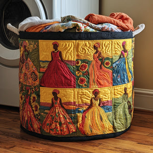 Soulbound Roots Quilted Laundry Basket Summer Merch Vibes