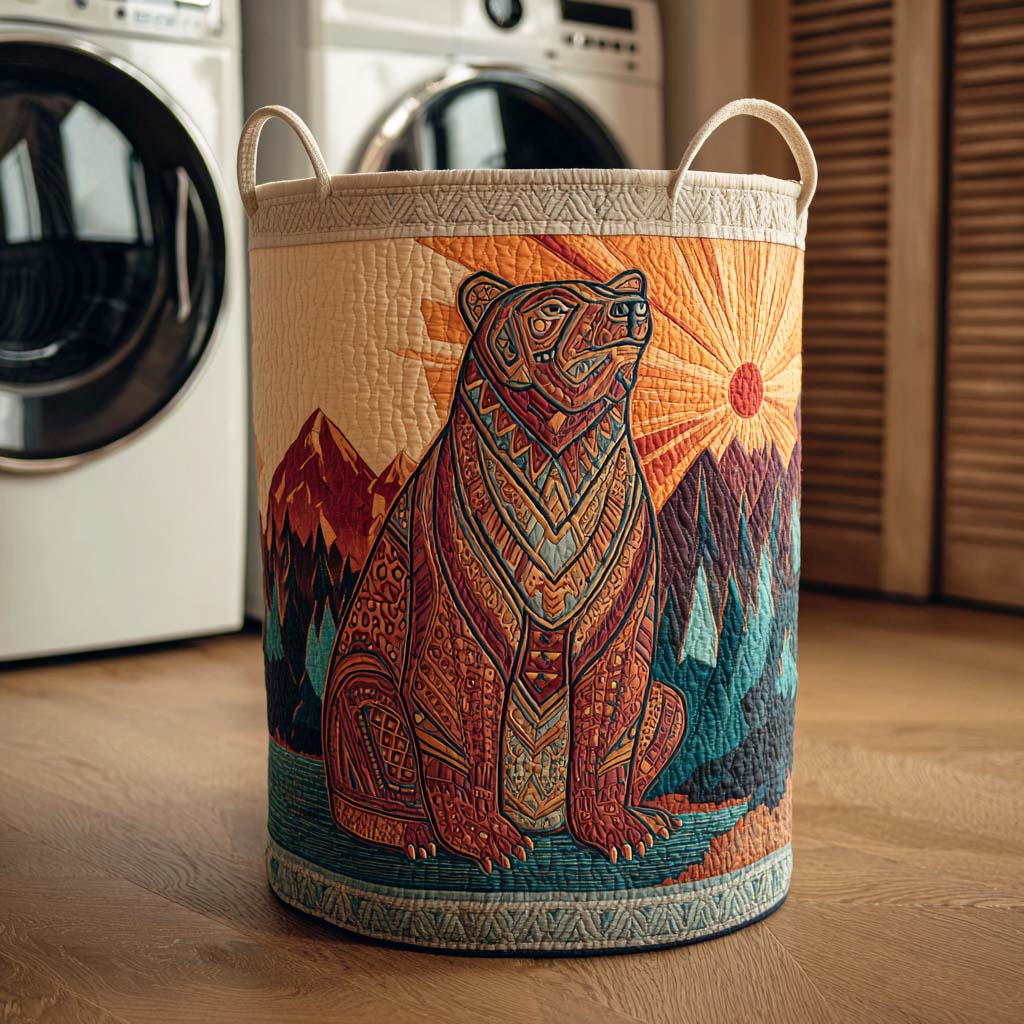 Spirit Paw Quilted Laundry Basket Christmas Merch Gift