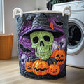 Spooky Skeleton Quilted Laundry Basket Gift To Brighten Their Day