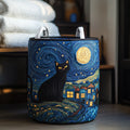 Starry Paws Quilted Laundry Basket Merch For Her