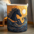 Storm Mane Quilted Laundry Basket Ideal Gift For Mom