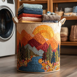 Sun River Quilted Laundry Basket Graduation Merch Gift