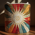 Sun Wave Quilted Laundry Basket Best Gift For Him