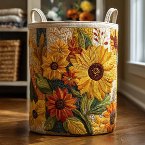 Sunflower Dream Quilted Laundry Basket Fall Merch Pick