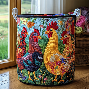 Sunny Coop Quilted Laundry Basket Mother’s Day Merch Gift