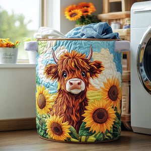 Sunny Highland Quilted Laundry Basket Graduation Merch Gift