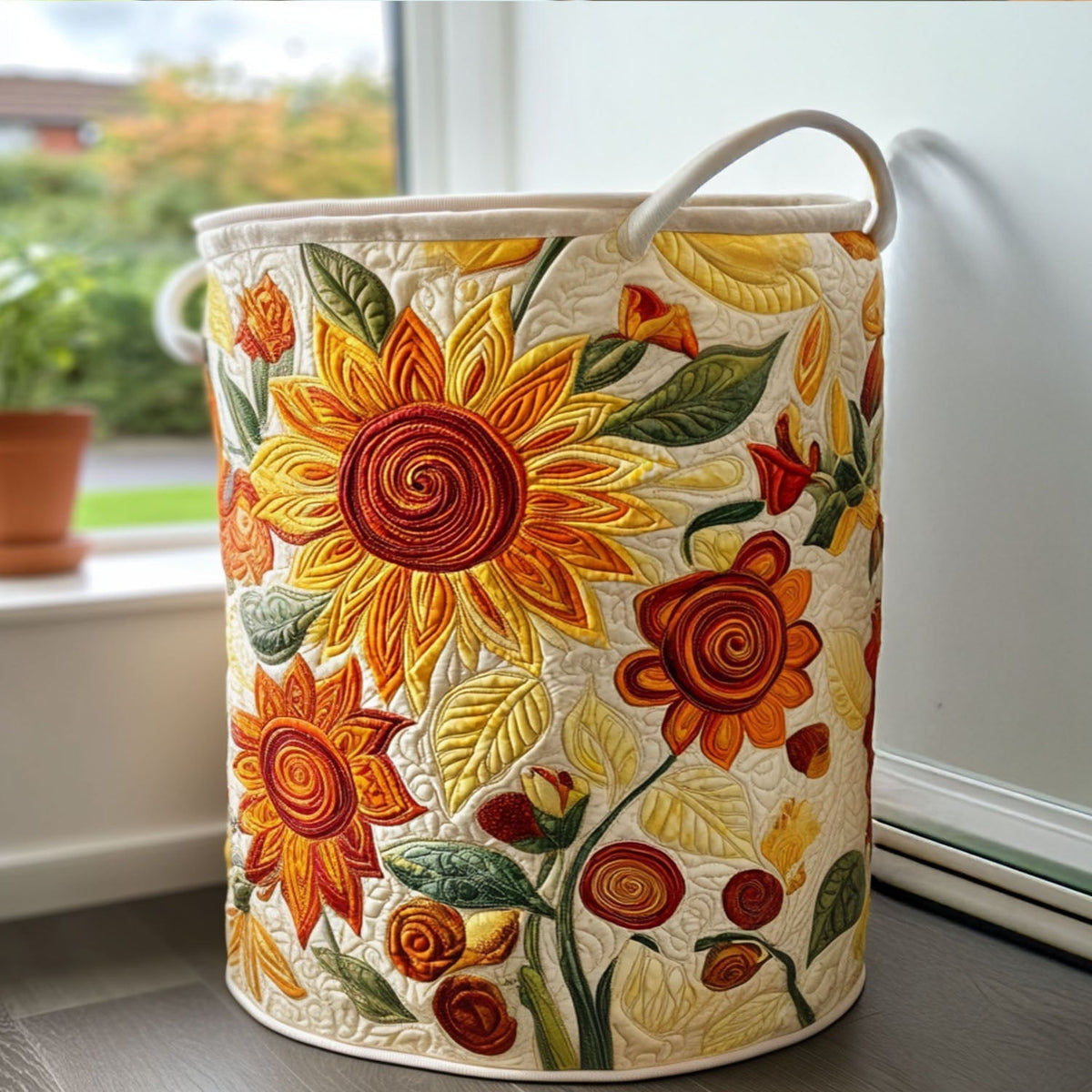 Sunshine Kisses Quilted Laundry Basket Easter Merch Gift
