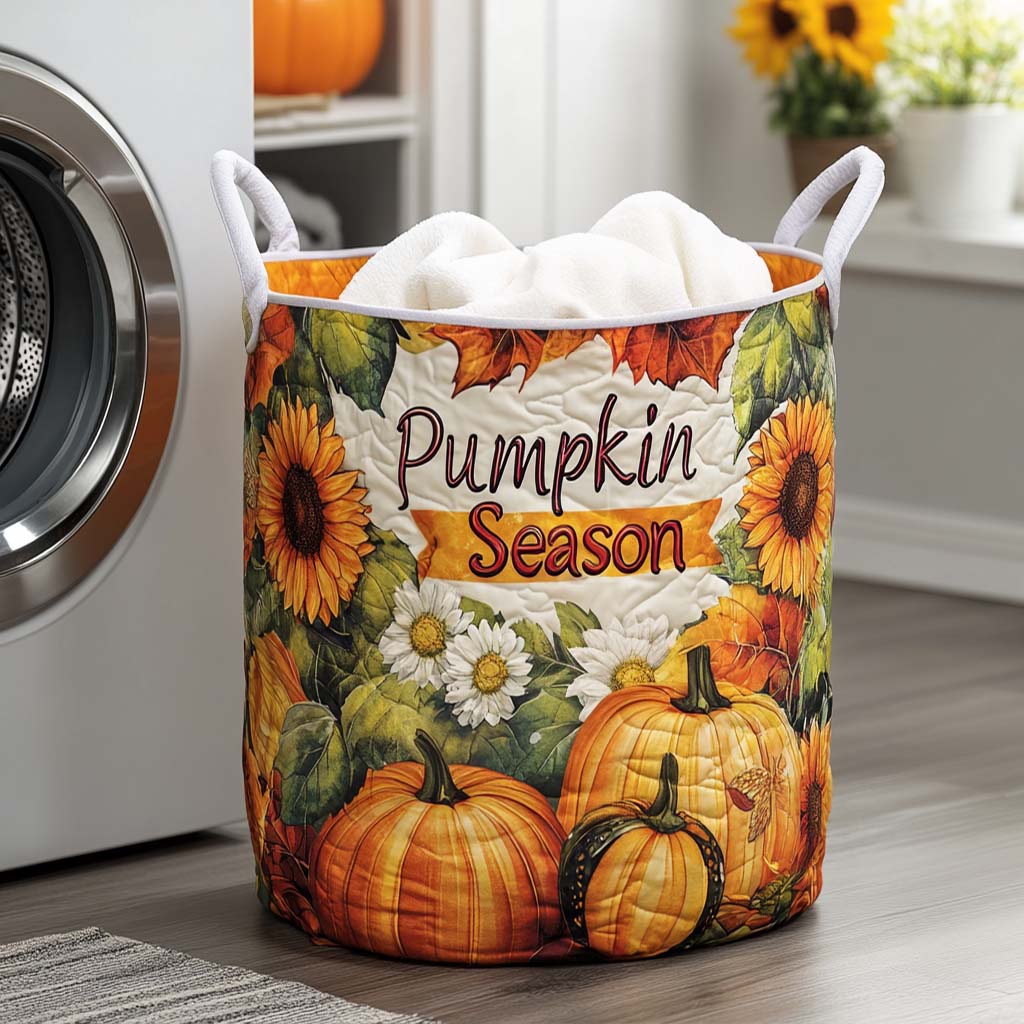 Thankful Days Quilted Laundry Basket Great Stocking Stuffer