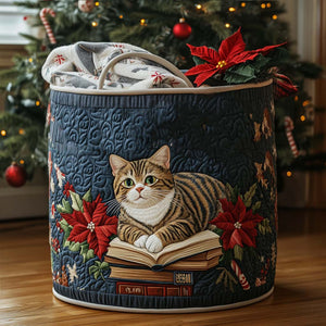 The Reading Cat Quilted Laundry Basket Must-Have Laundry Essential