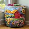 Tractor Bloom Quilted Laundry Basket Anniversary Merch Gift