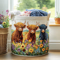 Triple Charm Quilted Laundry Basket Merch For Cozy Nights