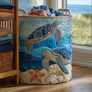 Turtle Quilted Laundry Basket Winter Merch Essentials
