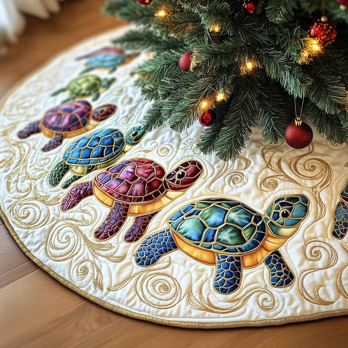 Turtle Quilted Tree Skirt Memorable Graduation Gift Merch