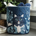 Twilight Tabbies Quilted Laundry Basket Perfect Gift For Apartment Living