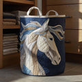 Wild Ember Quilted Laundry Basket Merch For Home And Bedroom