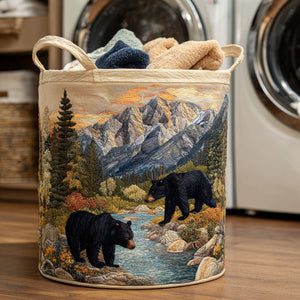 Wild Woodland Quilted Laundry Basket Valentine’s Day Merch Gift
