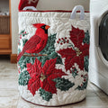 Winter Cardinal Quilted Laundry Basket Gftotp12006 Birthday Merch Gift
