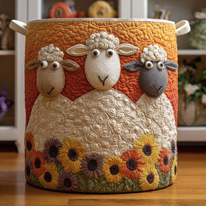 Woolly Whimsy Quilted Laundry Basket Back To School Merch