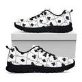 Ace Playing Cards Pattern Print Black Running Shoes