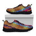 Afro Ethnic Inspired Print Black Running Shoes