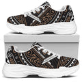 All Seeing Eye Symbol Print White Chunky Shoes