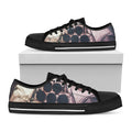 American Astronaut Cat Print Black Low Top Sneakers