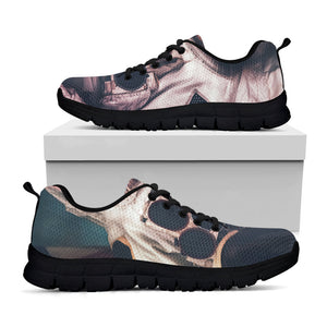 American Astronaut Cat Print Black Running Shoes