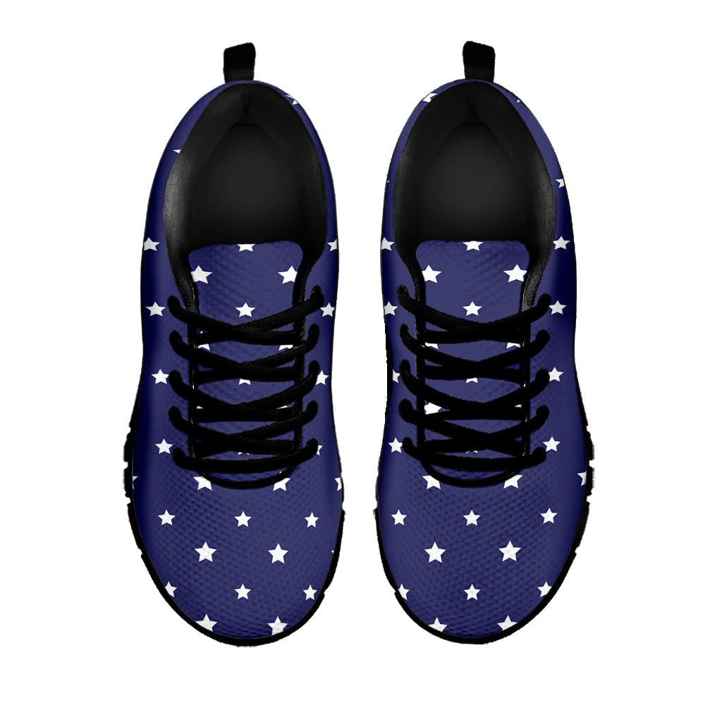 American Little Star Pattern Print Black Running Shoes