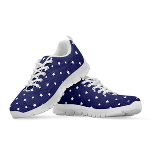 American Little Star Pattern Print White Running Shoes