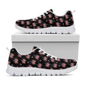 American Marijuana Leaf Pattern Print White Running Shoes
